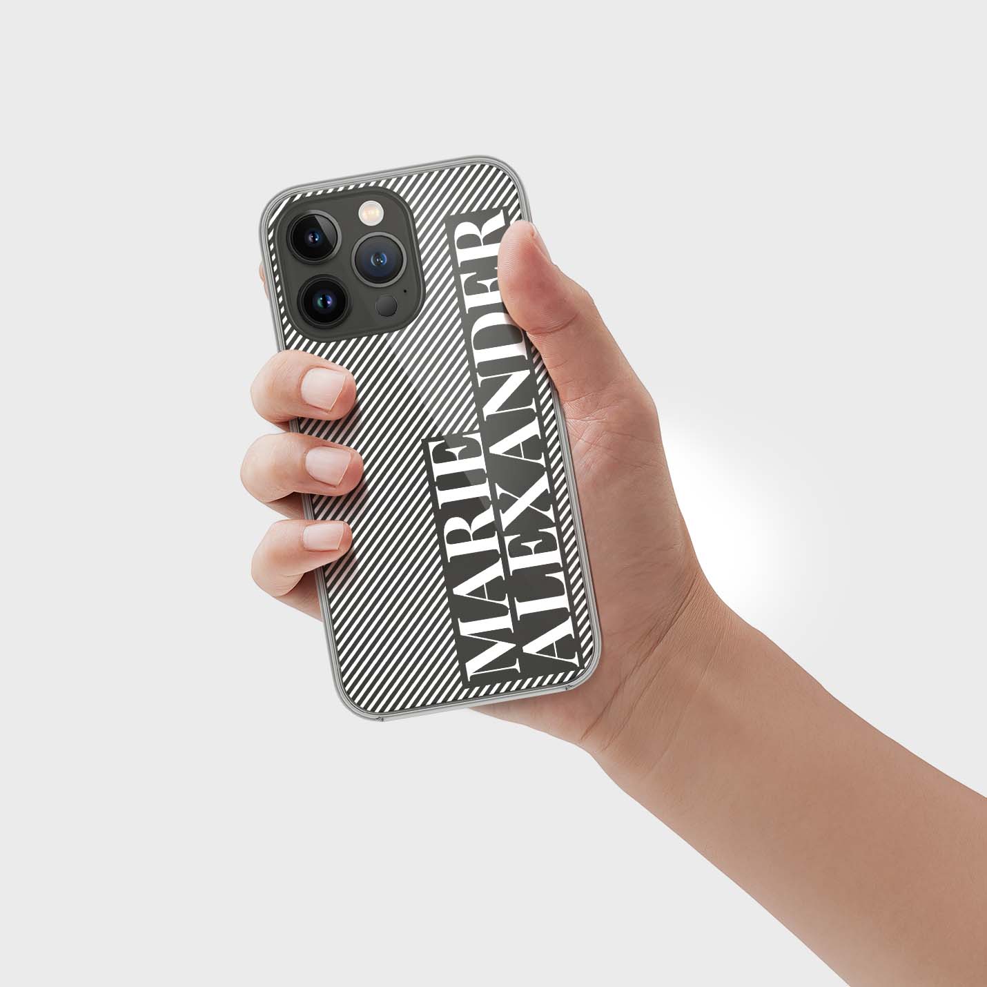 Personalisierte 3D Couple Lines Handyhülle - 1instaphone