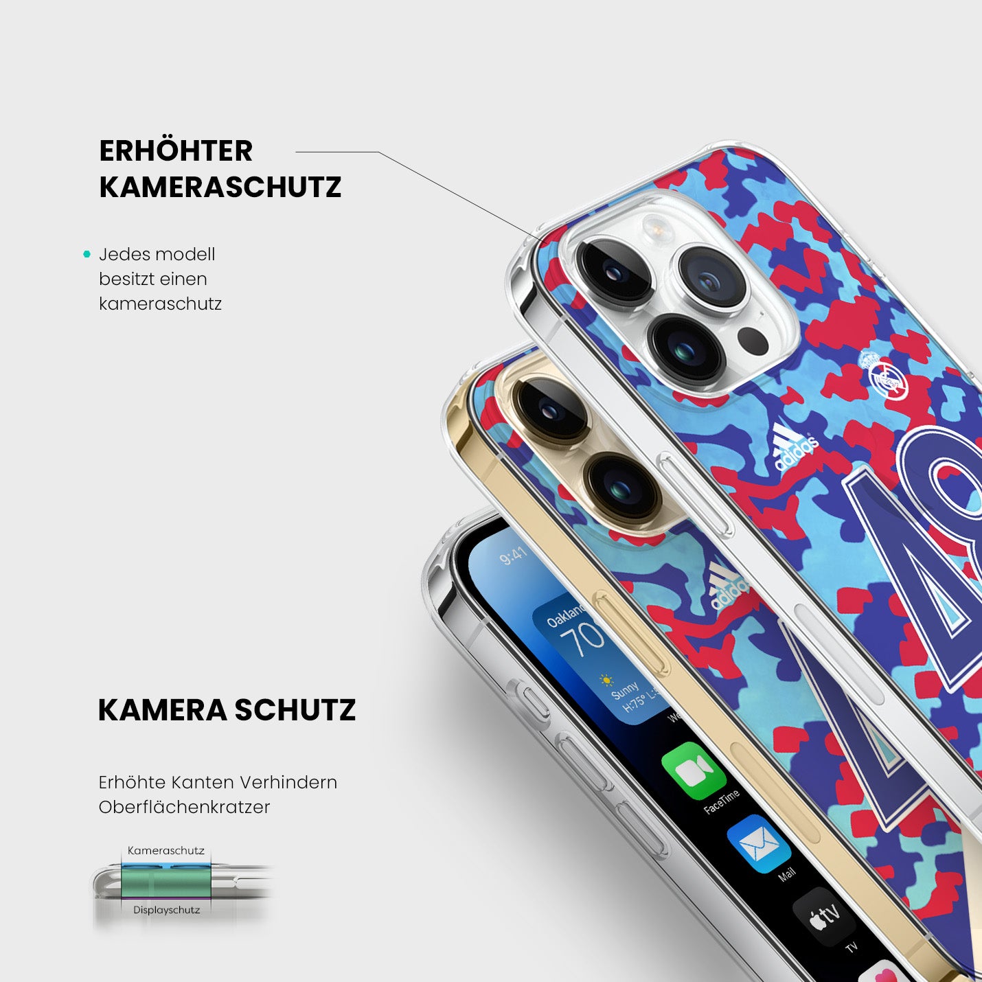 Personalisierte Real Madrid Handyhülle - 1instaphone