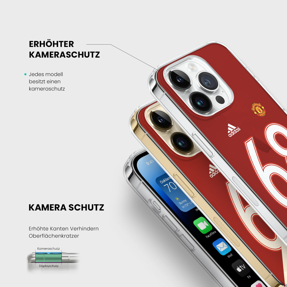 Personalisierte Manchester United Handyhülle - 1instaphone