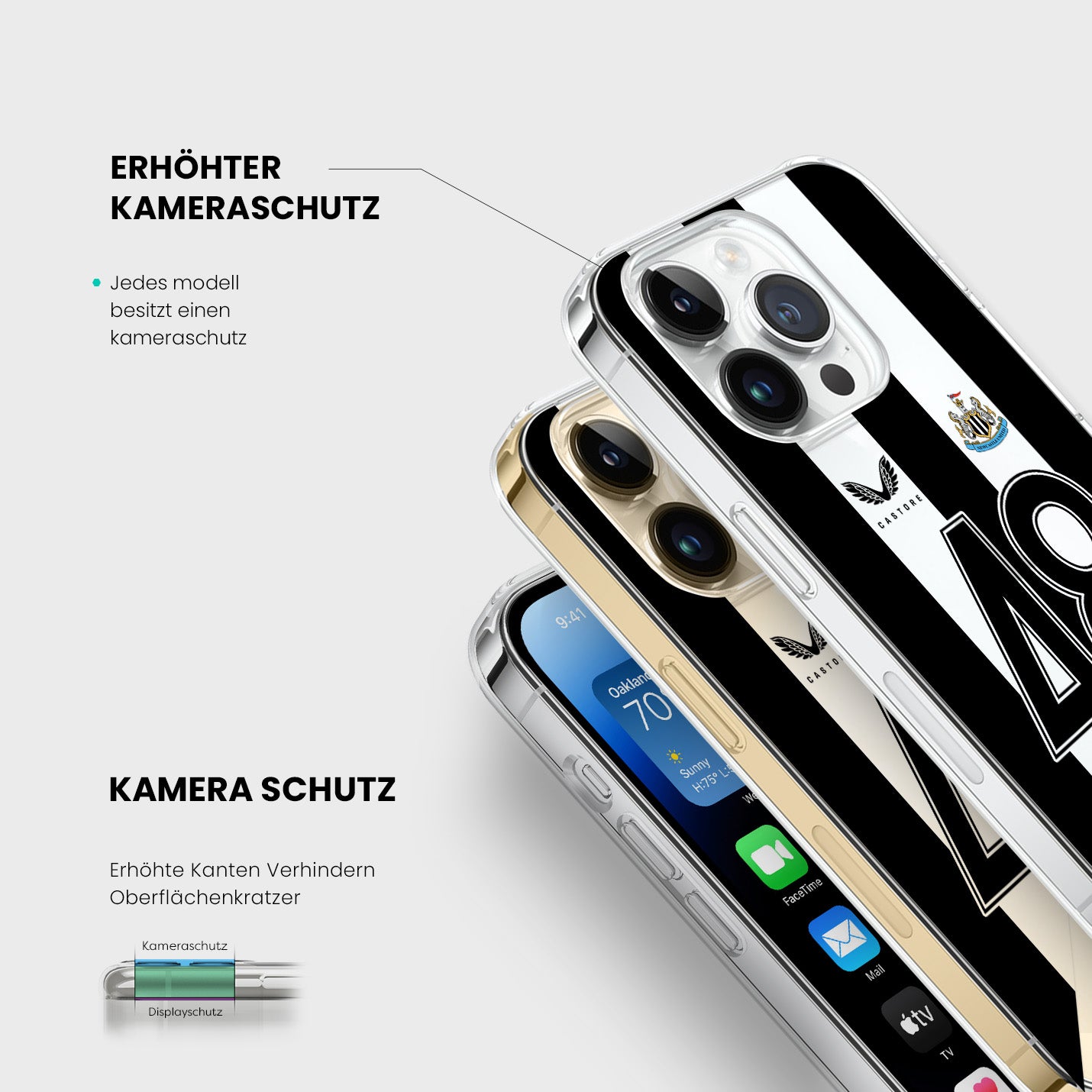 Personalisierte Newcastle United Handyhülle - 1instaphone