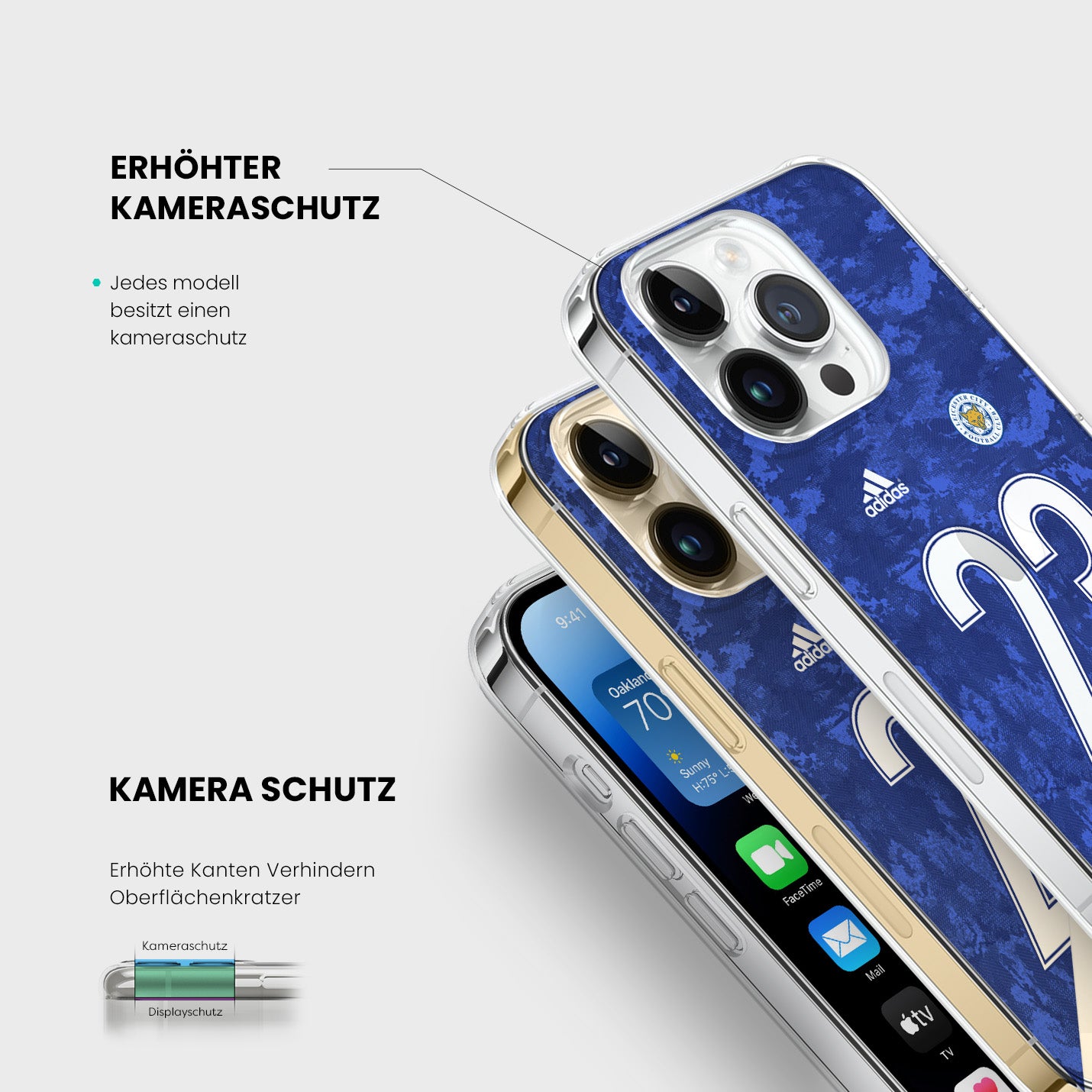 Personalisierte Leicester City Handyhülle - 1instaphone