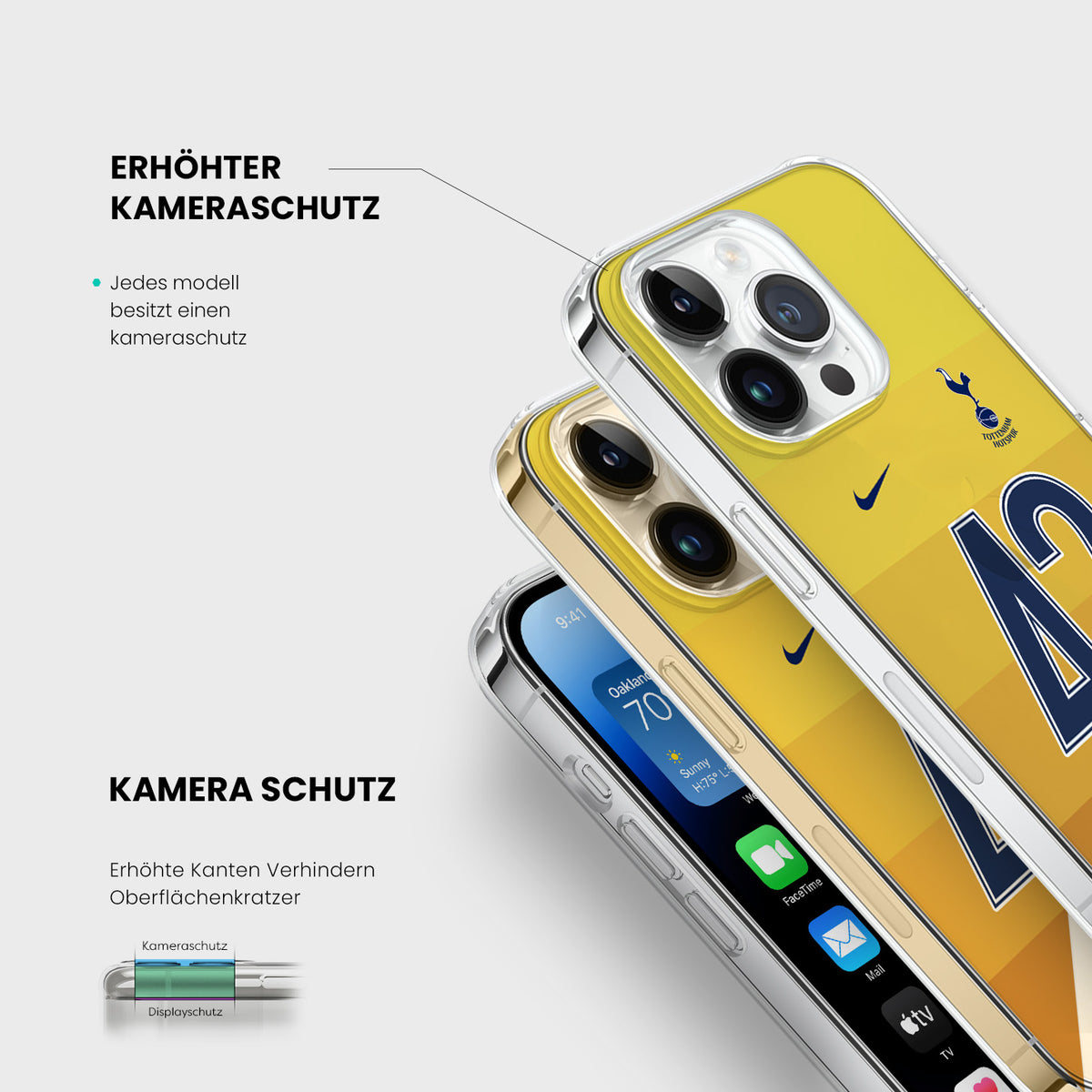 Personalisierte Tottenham Hotspur Handyhülle - 1instaphone