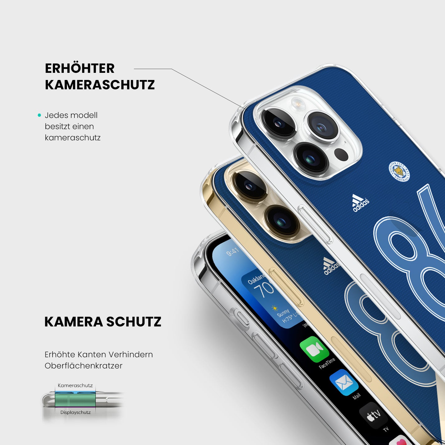 Personalisierte Leicester City Handyhülle - 1instaphone