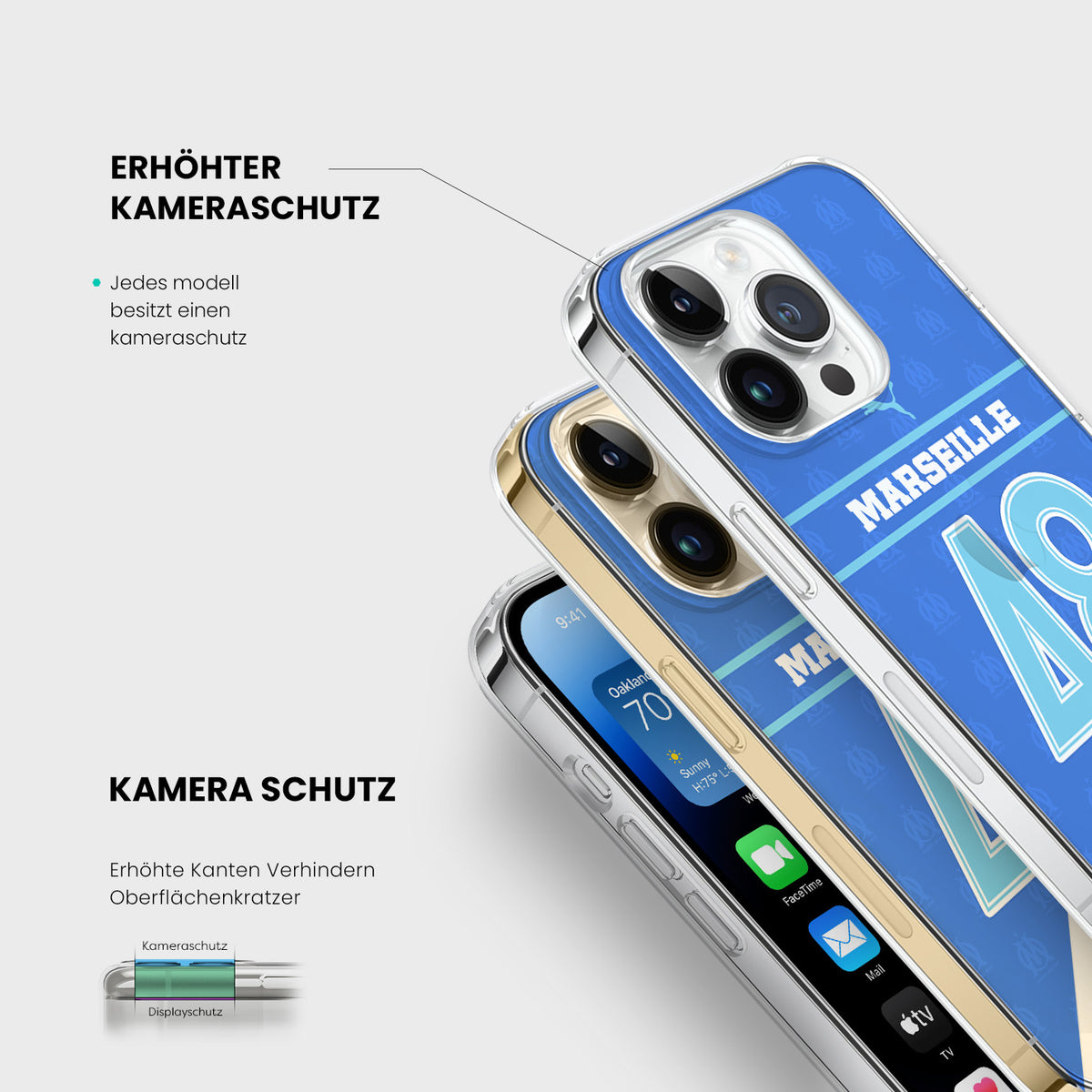 Personalisierte Marseille Handyhülle - 1instaphone