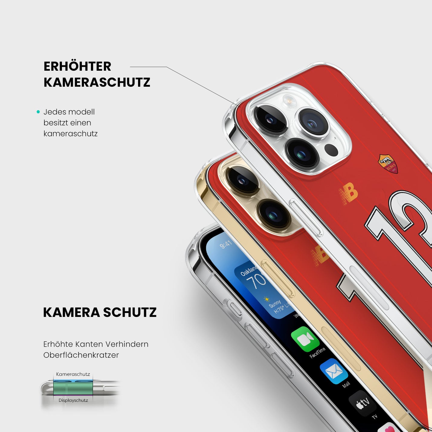 Personalisierte AS Roma Handyhülle - 1instaphone
