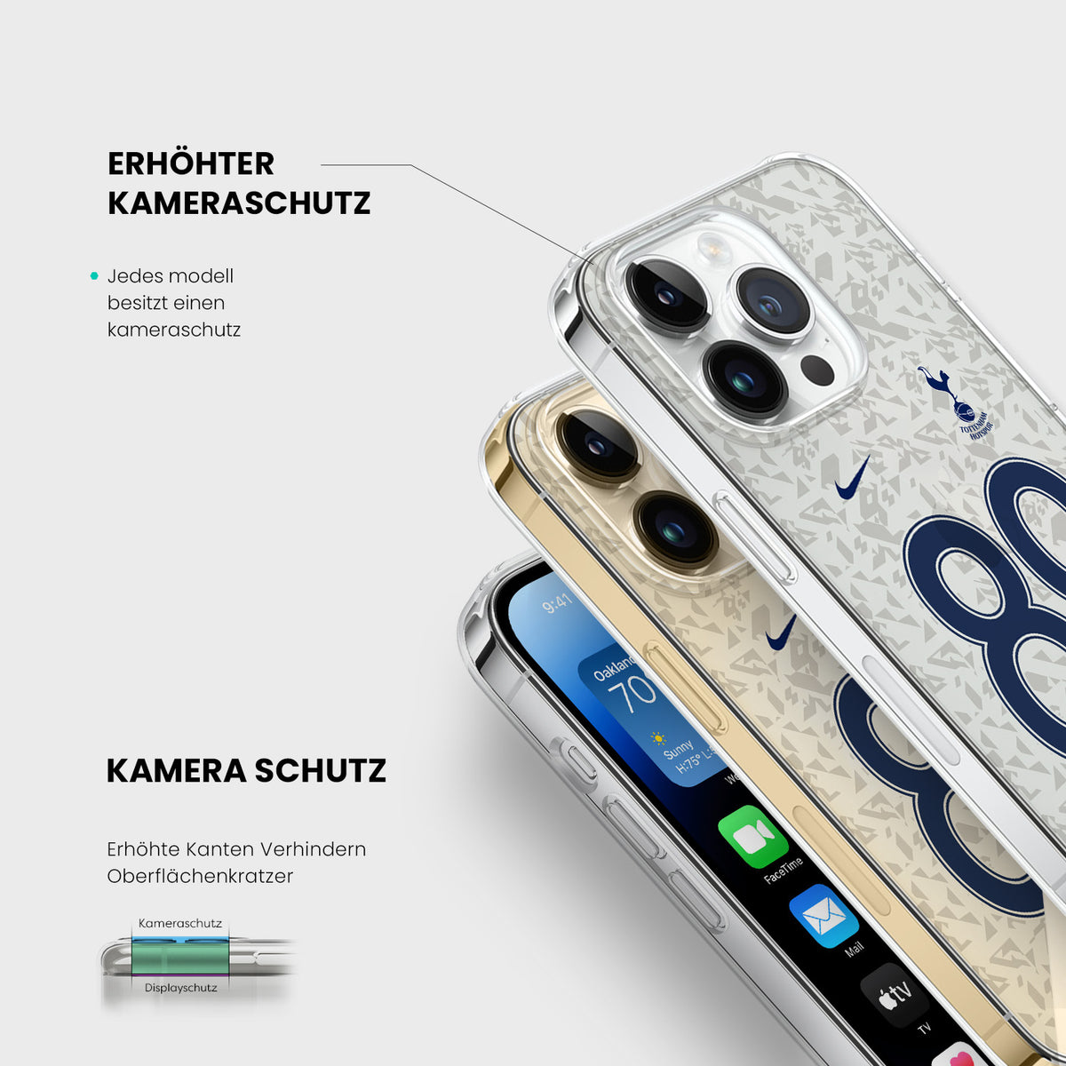 Personalisierte Tottenham Hotspur Handyhülle - 1instaphone