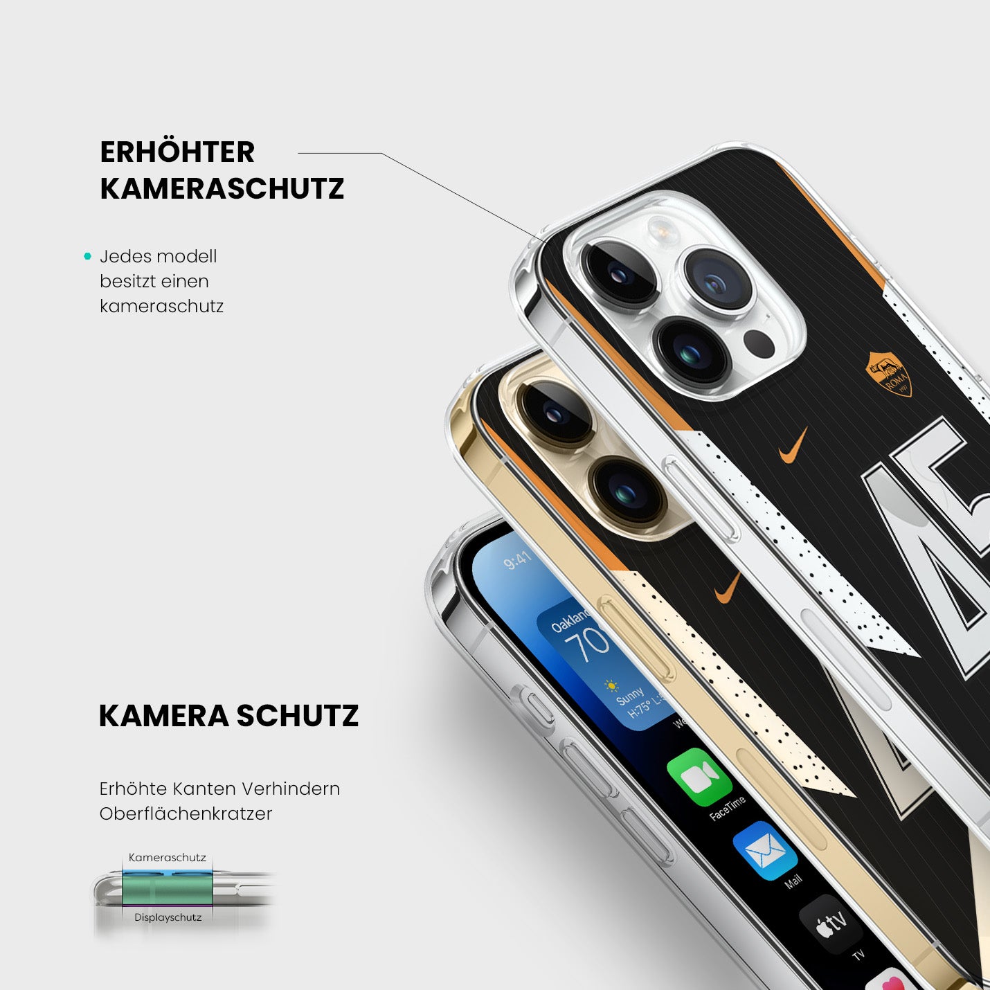 Personalisierte AS Roma Handyhülle - 1instaphone