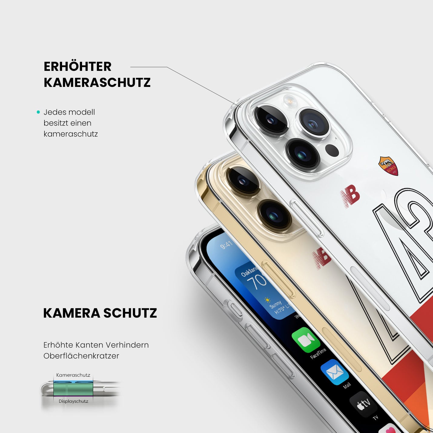 Personalisierte AS Roma Handyhülle - 1instaphone