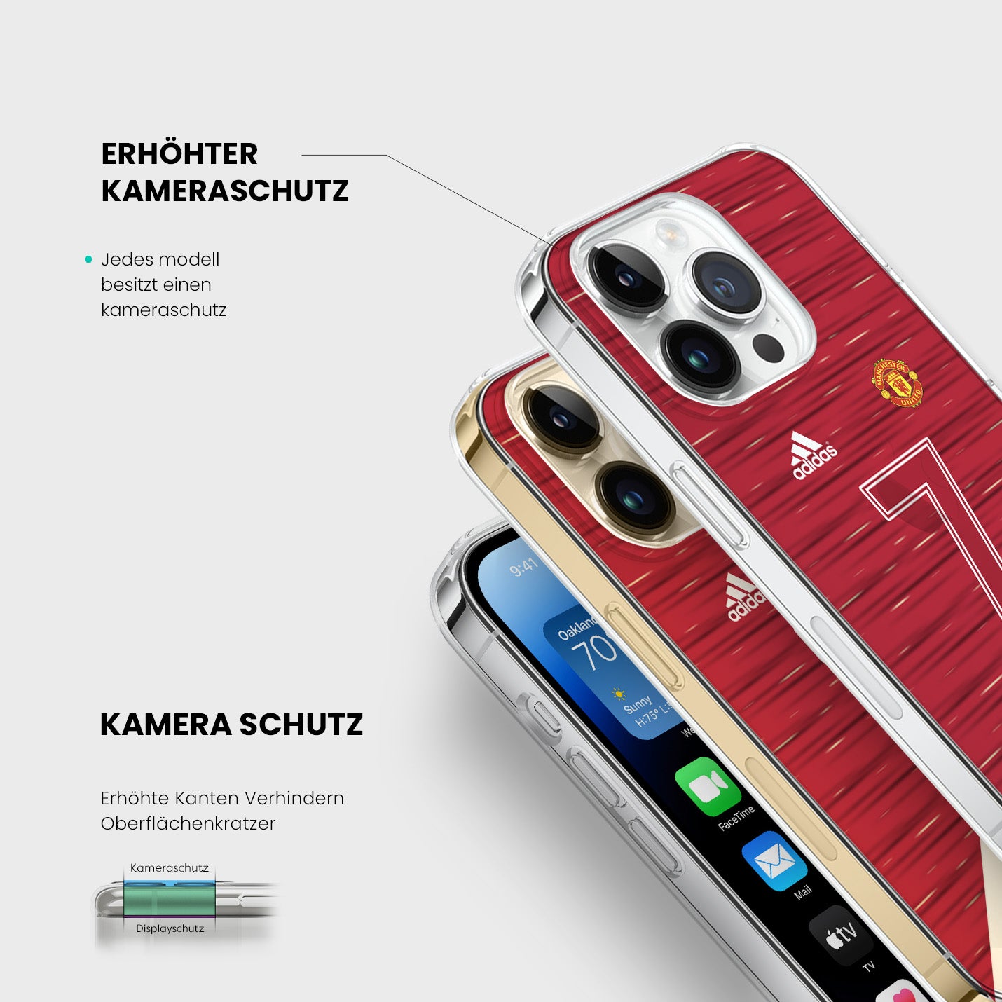 Personalisierte Manchester United Handyhülle - 1instaphone