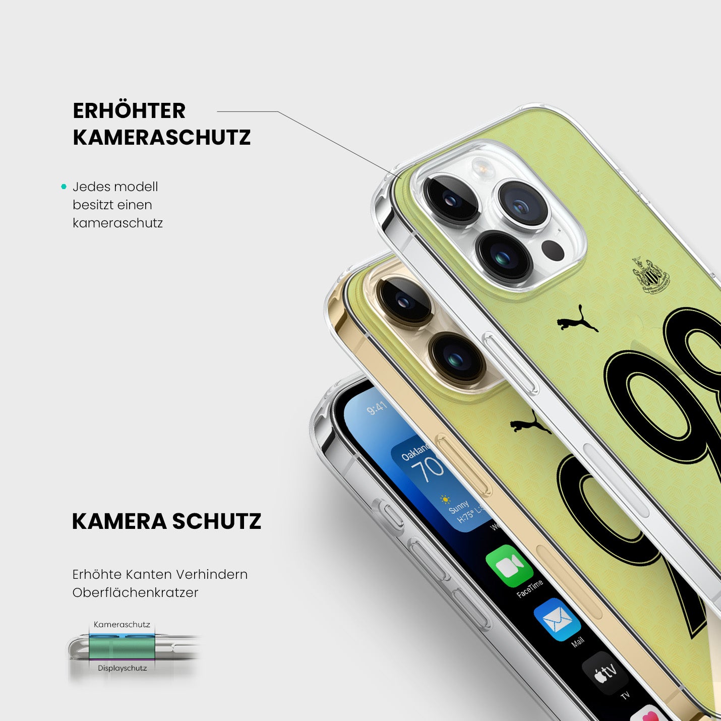 Personalisierte Newcastle United Handyhülle - 1instaphone