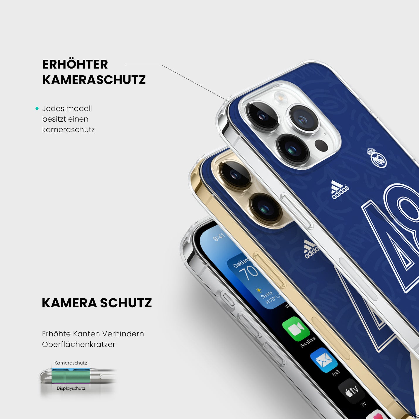 Personalisierte Real Madrid Handyhülle - 1instaphone