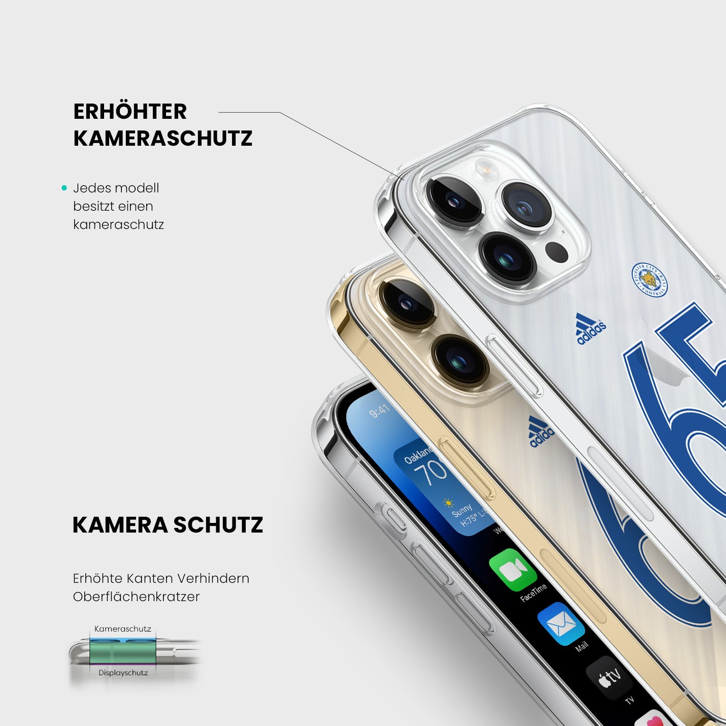Personalisierte Leicester City Handyhülle - 1instaphone