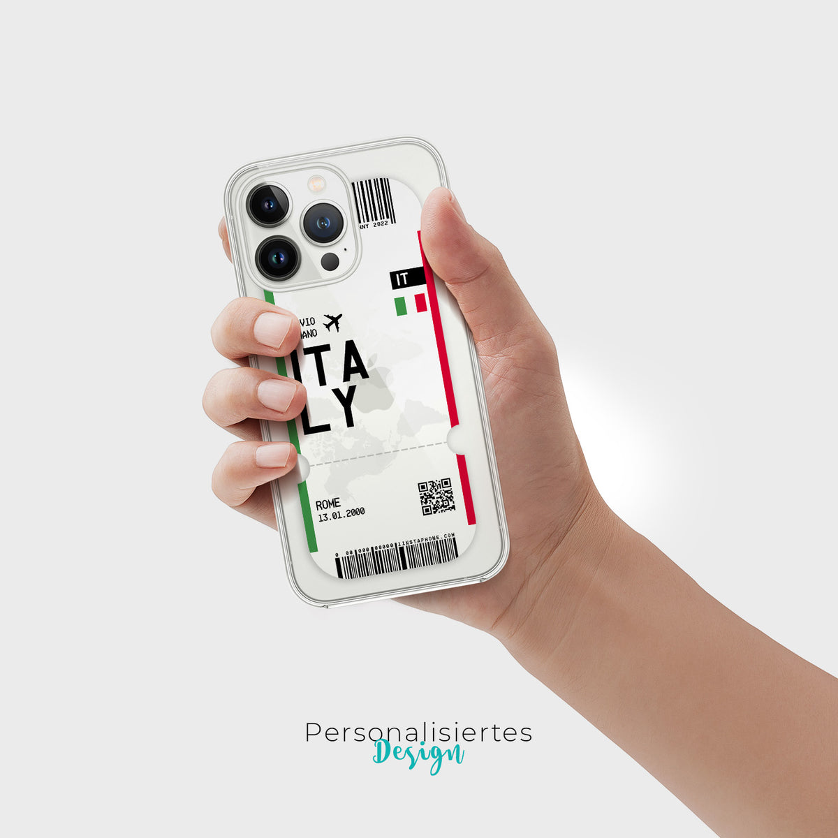 Handyhülle im Ticket Design - Italien - 1instaphone