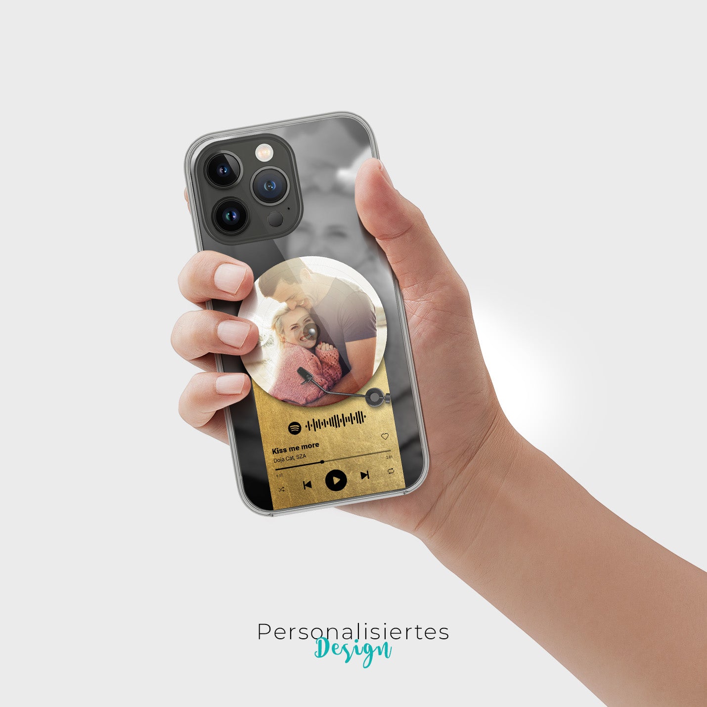 Handyhülle Durchsichtig Spotify Design - 1instaphone