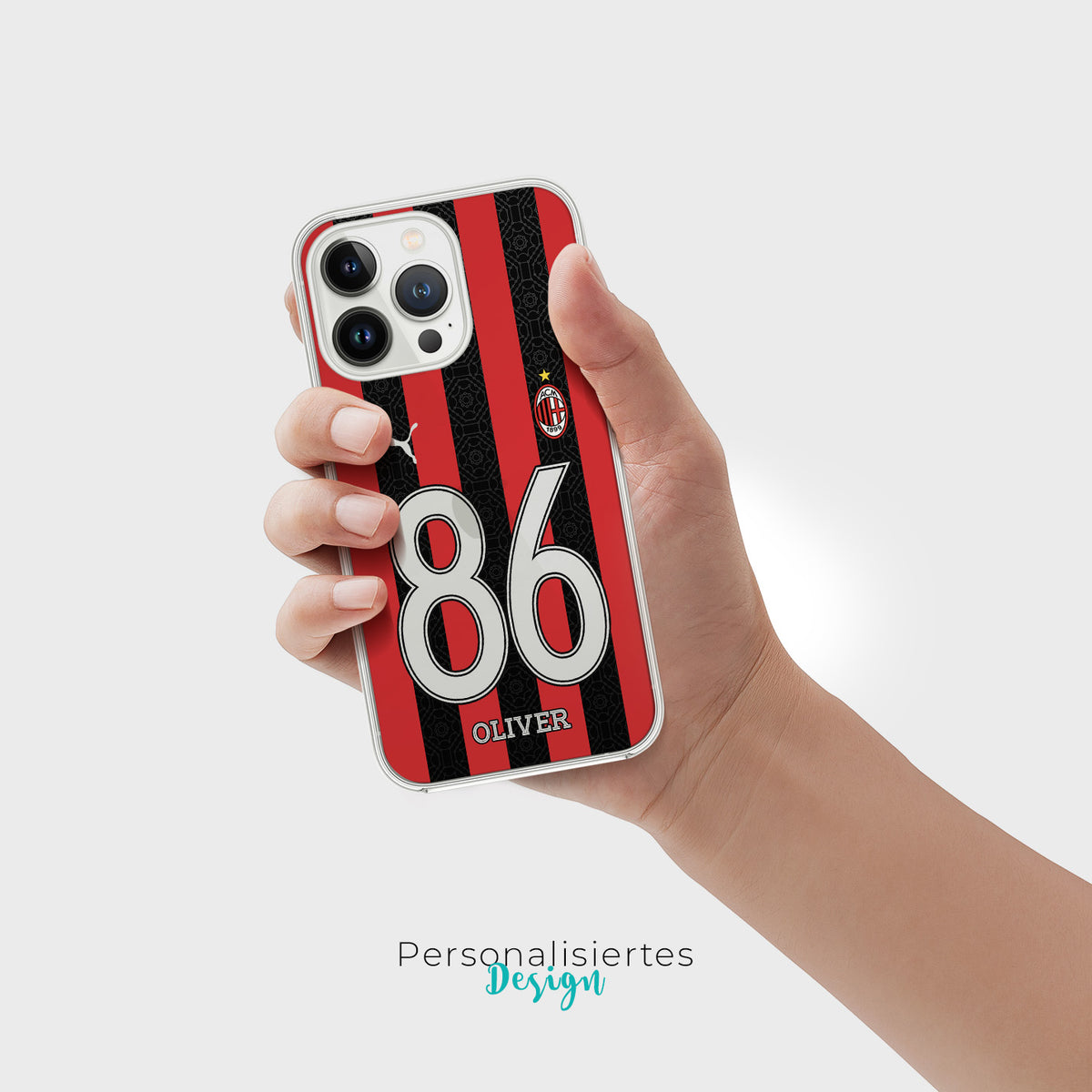 Personalisierte AC Milan Handyhülle - 1instaphone