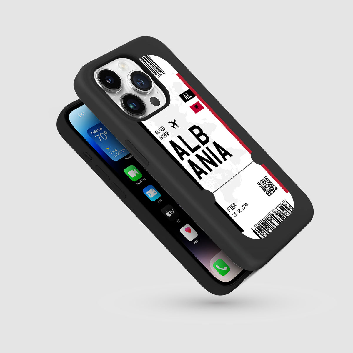 Handyhülle im Ticket Design - Albanien - 1instaphone