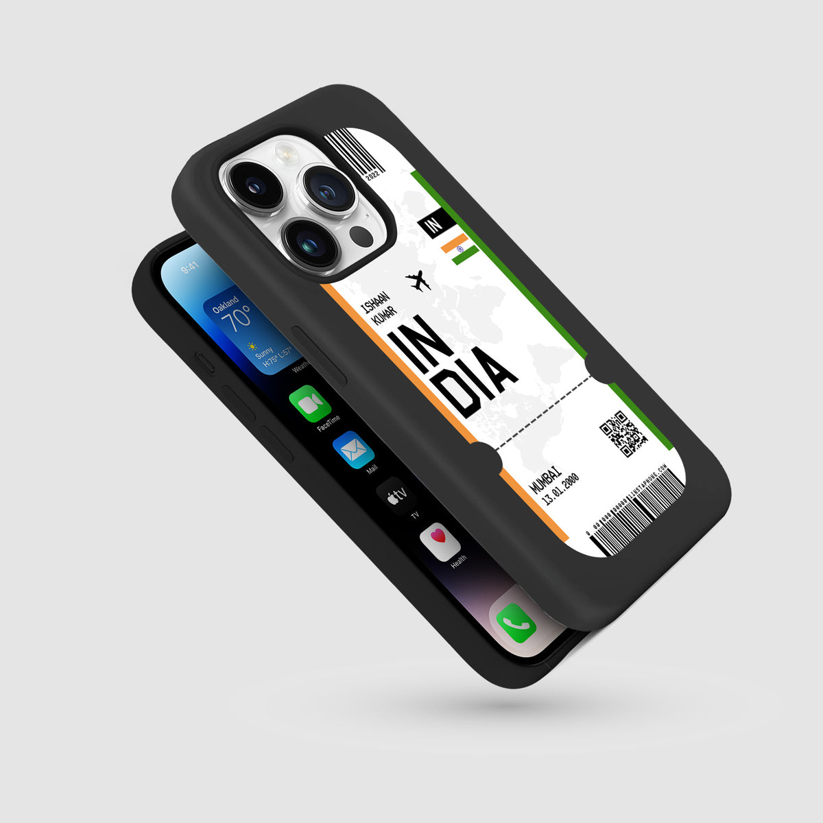 Handyhülle im Ticket Design - Indien - 1instaphone