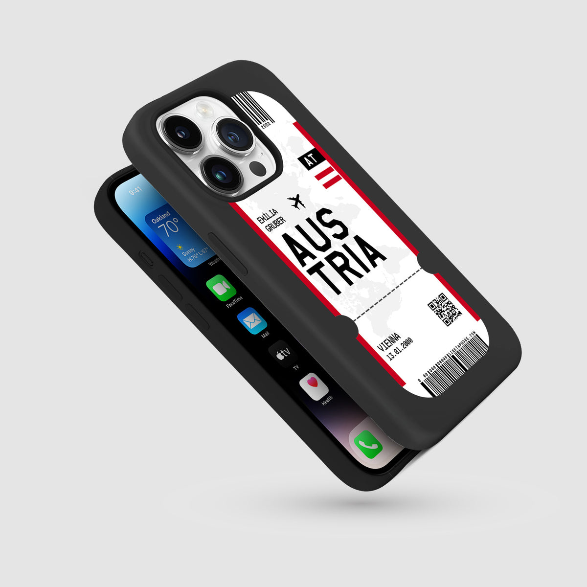 Handyhülle im Ticket Design - Österreich - 1instaphone