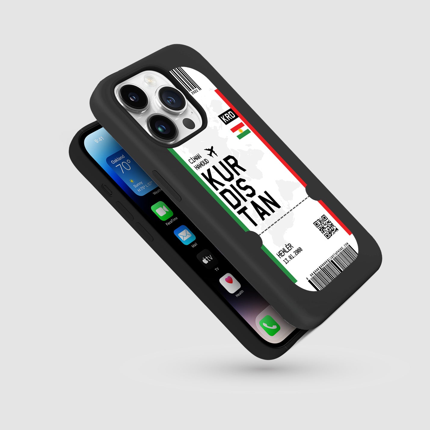 Handyhülle im Ticket Design - Kurdistan - 1instaphone