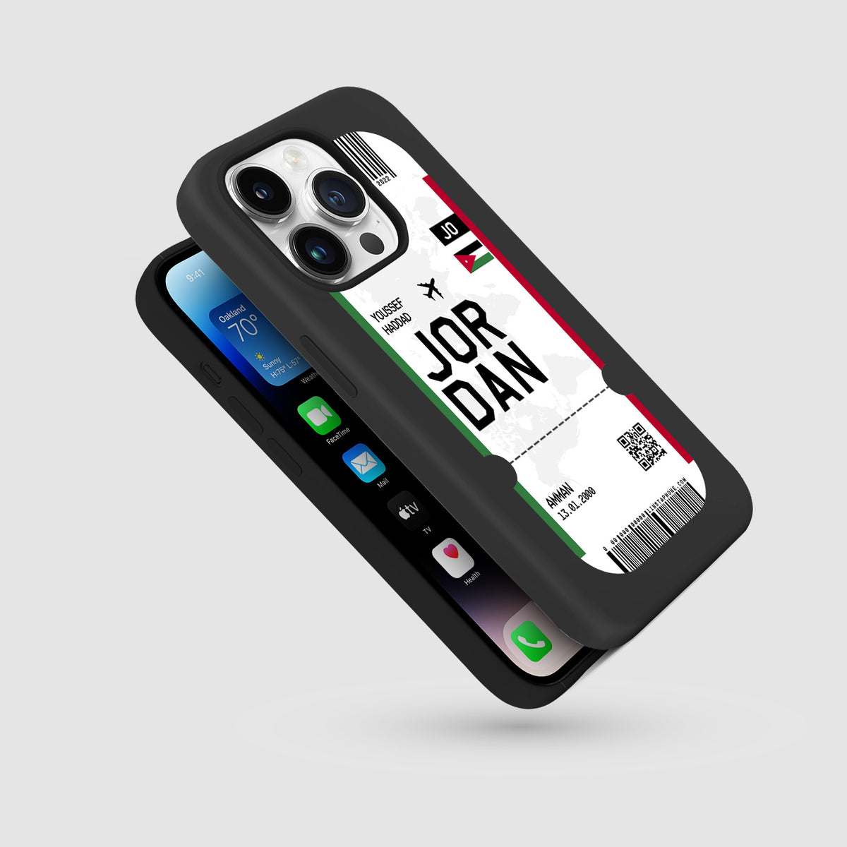 Handyhülle im Ticket Design - Jordanien - 1instaphone