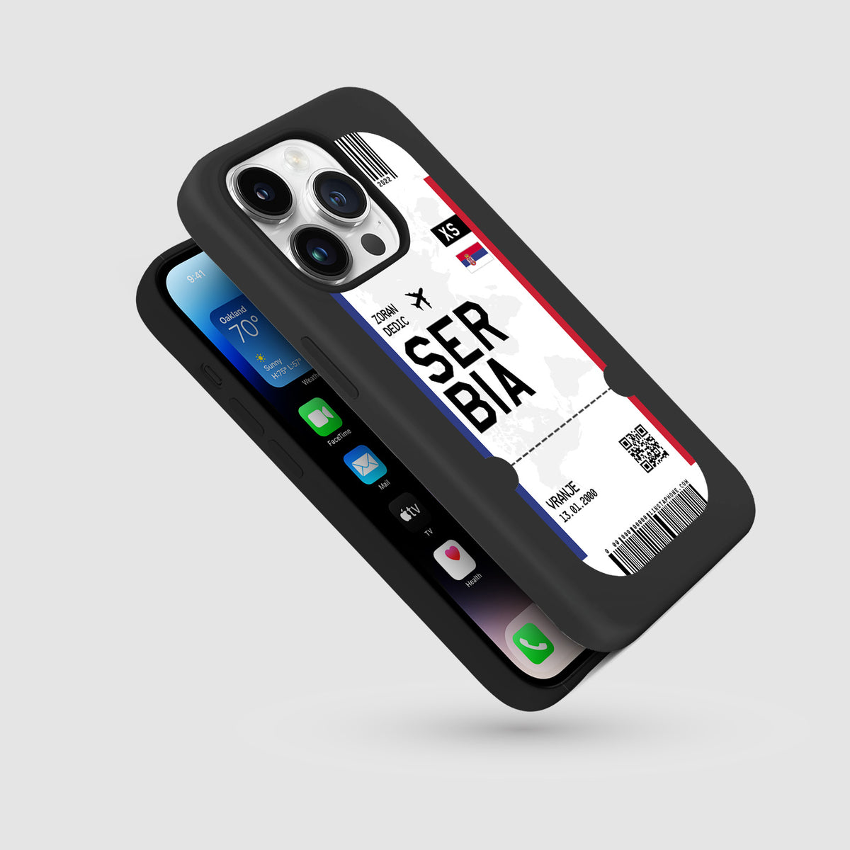 Handyhülle im Ticket Design - Serbien - 1instaphone