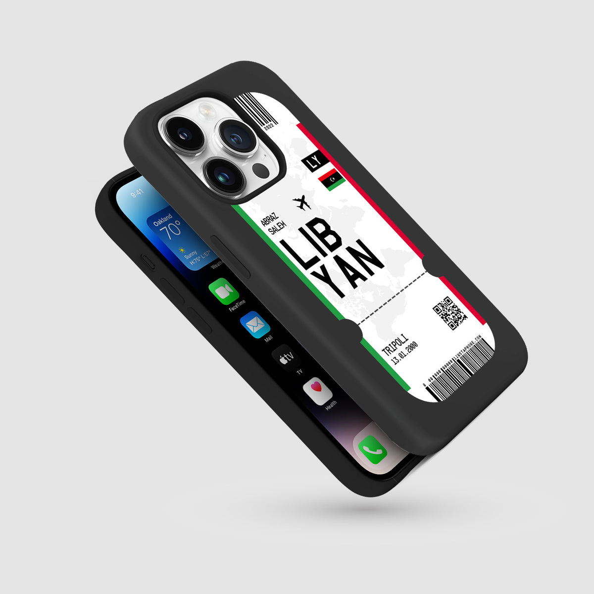 Handyhülle im Ticket Design - Libyen - 1instaphone