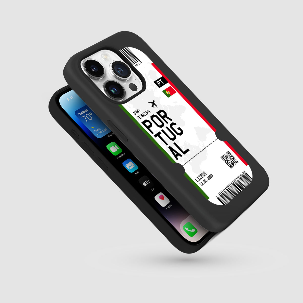 Handyhülle im Ticket Design - Portugal - 1instaphone