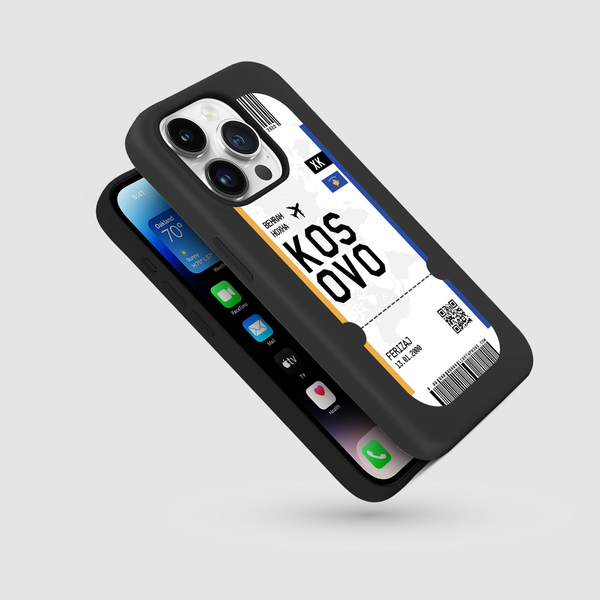 Handyhülle im Ticket Design - Kosovo - 1instaphone