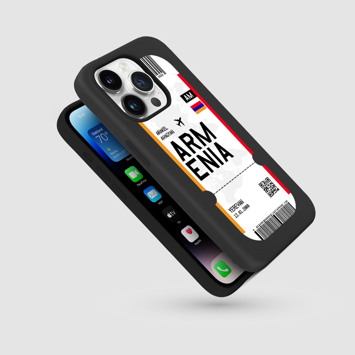 Handyhülle im Ticket Design - Armenien - 1instaphone