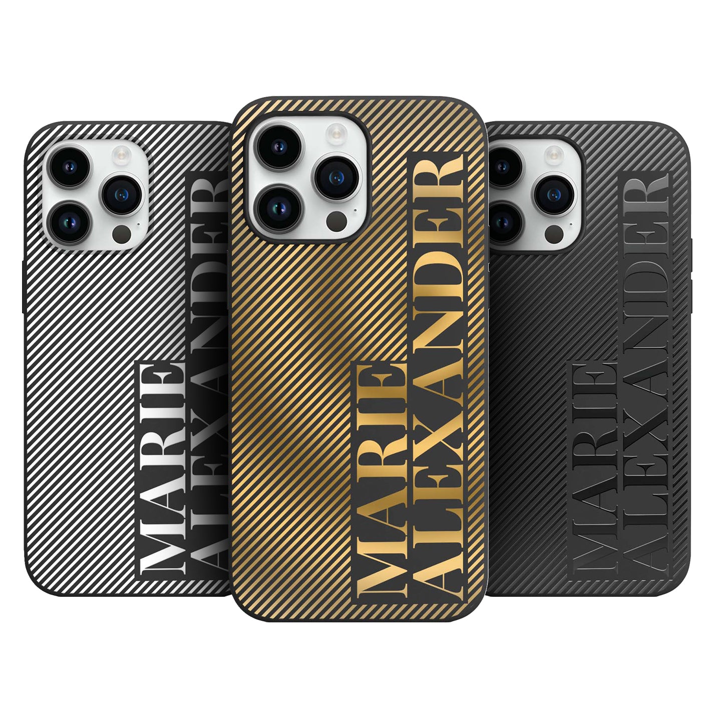 Personalisierte 3D Couple Lines Handyhülle - 1instaphone