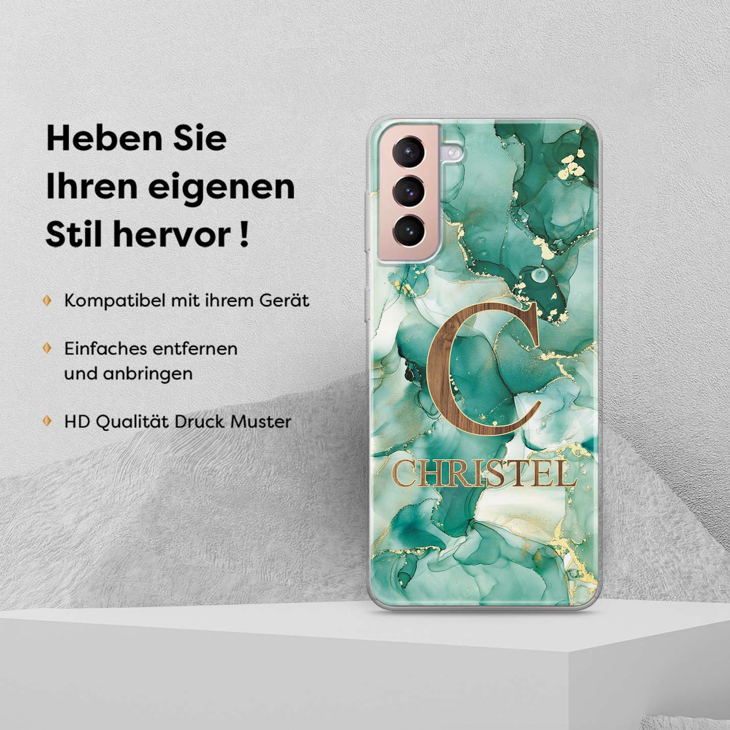 Dream Pattern Personalisierte Handyhülle GREEN - 1instaphone