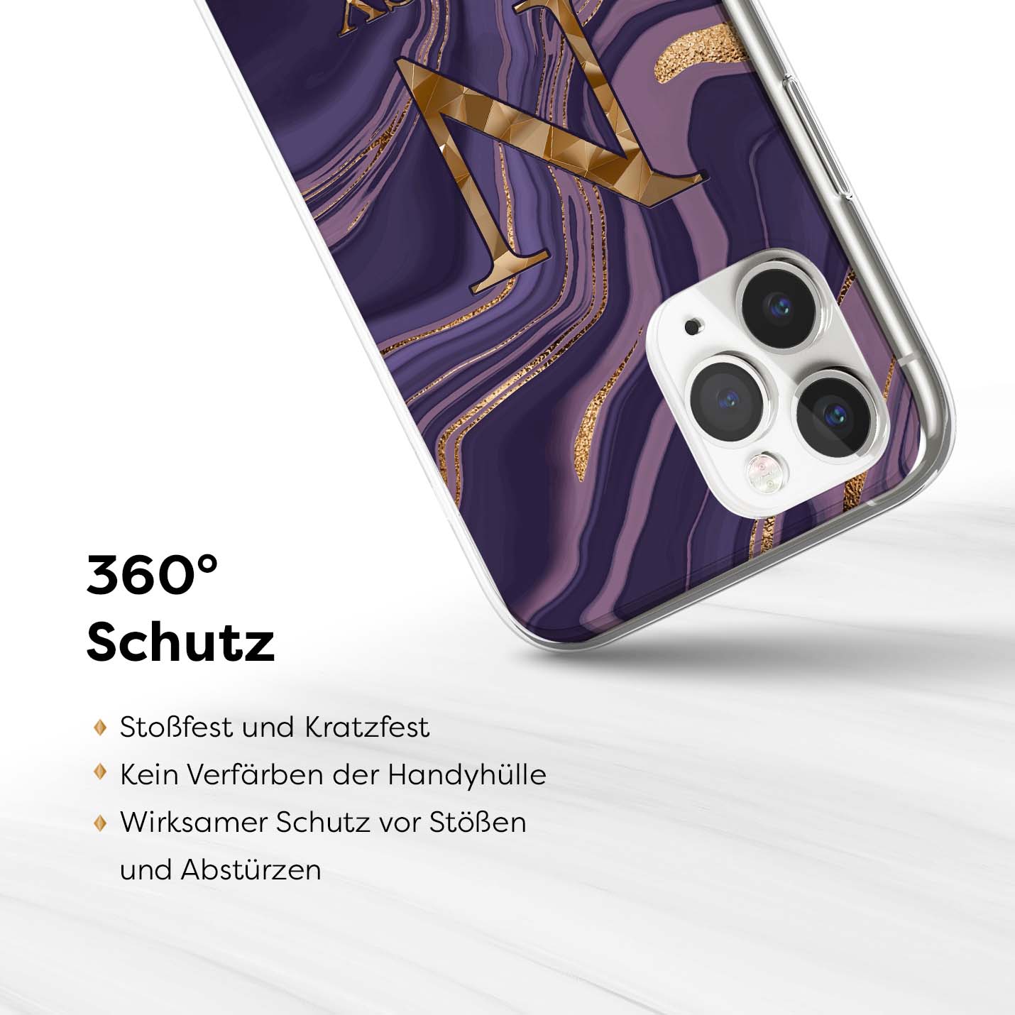 Dream Pattern Personalisierte Handyhülle PURPLE - 1instaphone