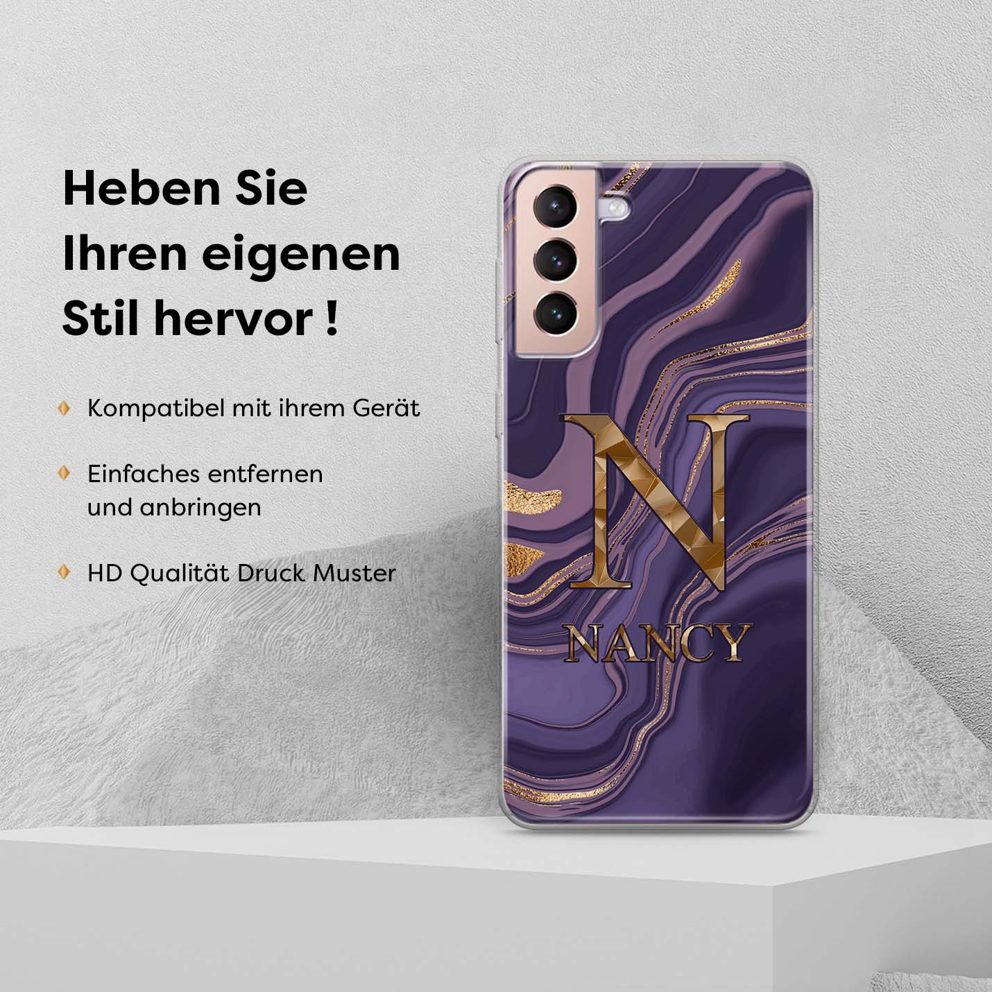 Dream Pattern Personalisierte Handyhülle PURPLE - 1instaphone