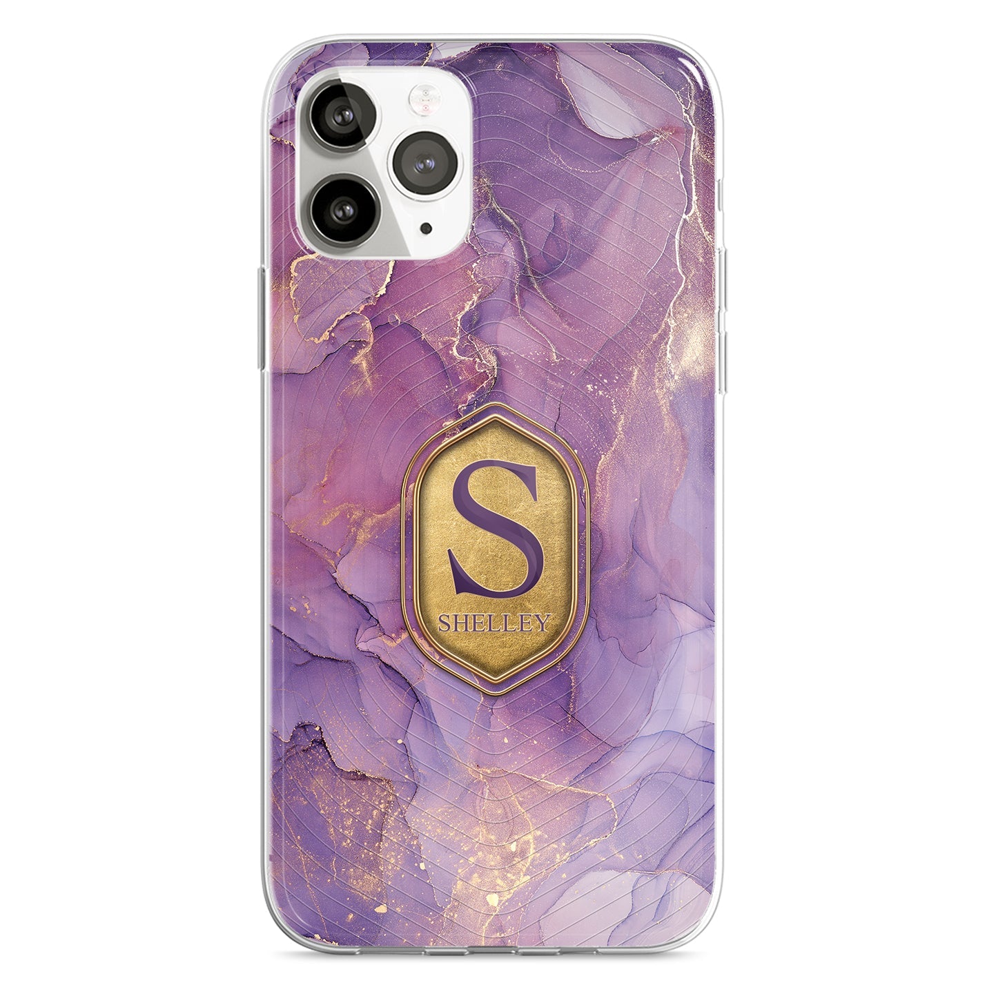 Dream Pattern Personalisierte Handyhülle PURPLE GOLD - 1instaphone