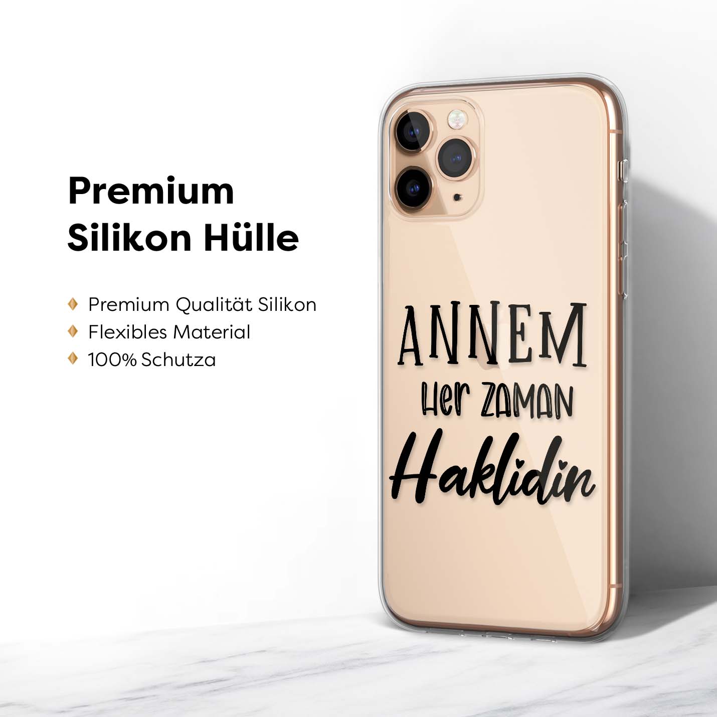 Handyhülle Anne - Annem herzaman haklidir - 1instaphone