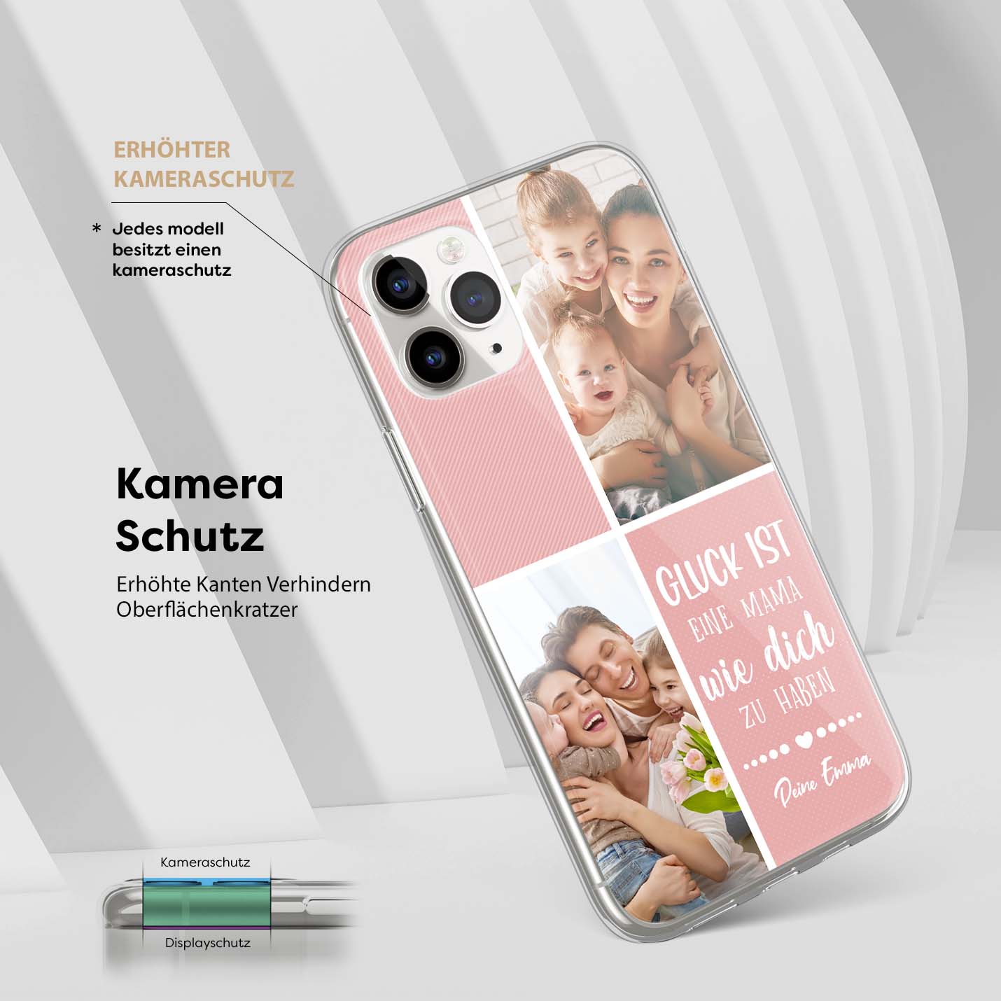 Handyhülle Mama - Bilder Collage - Glück - 1instaphone