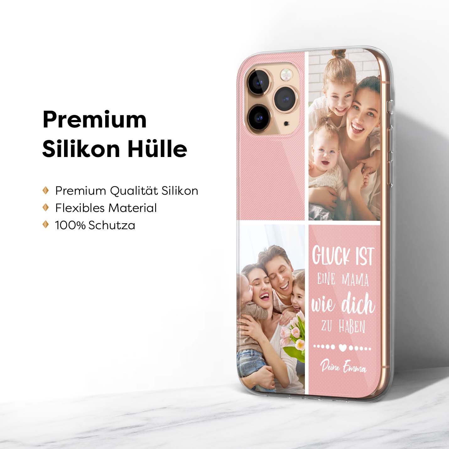 Handyhülle Mama - Bilder Collage - Glück - 1instaphone