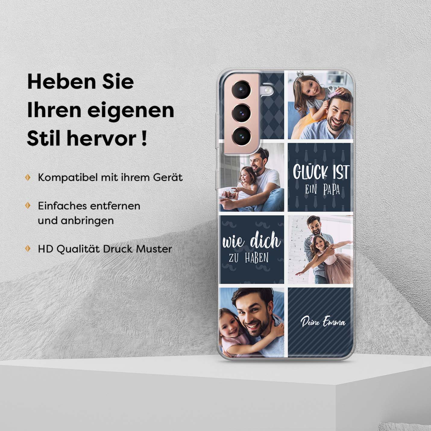 Handyhülle Papa - Collage - 1instaphone