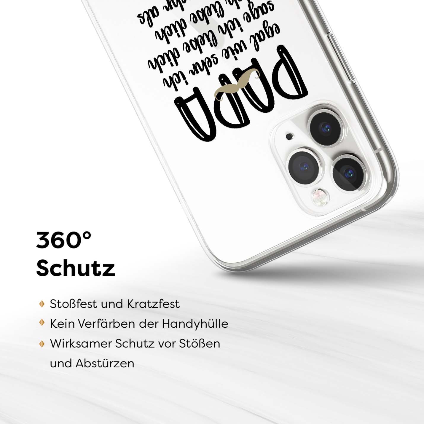 Handyhülle PAPA - Name - Text - 1instaphone