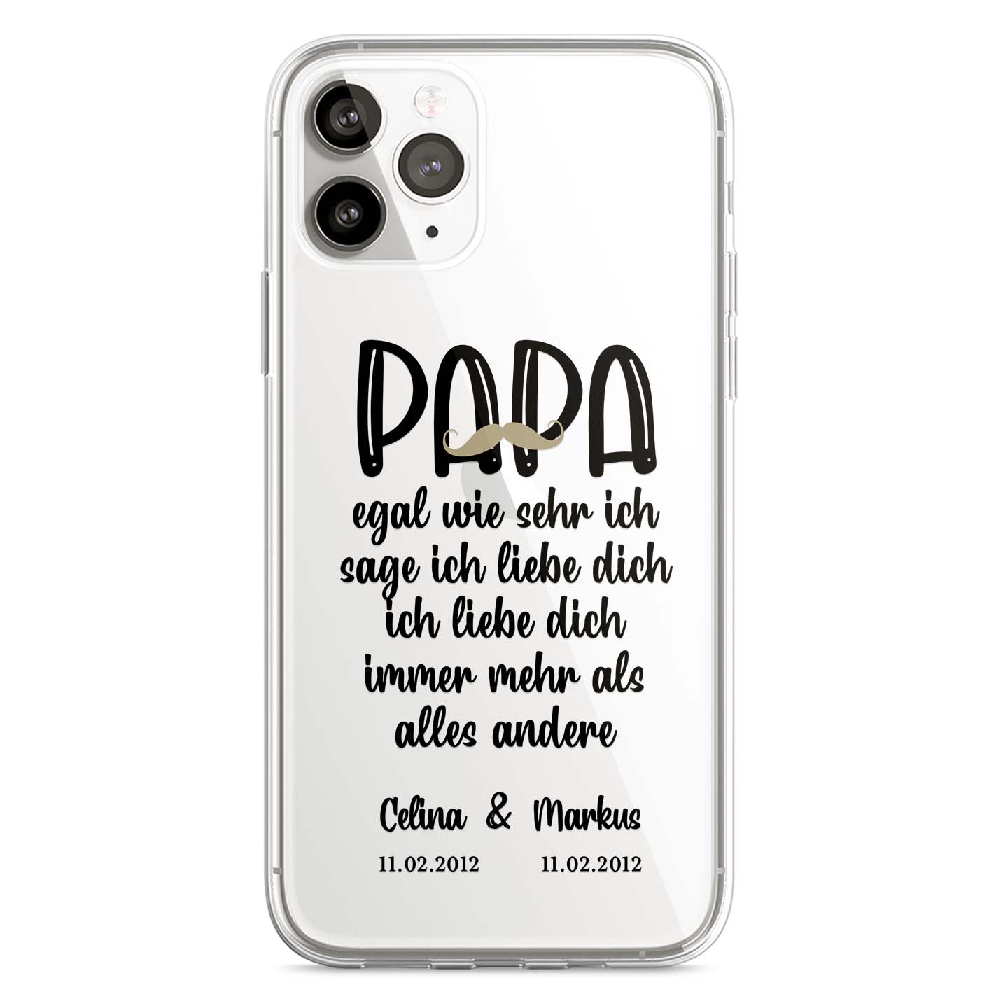 Handyhülle PAPA - Name - Text - 1instaphone