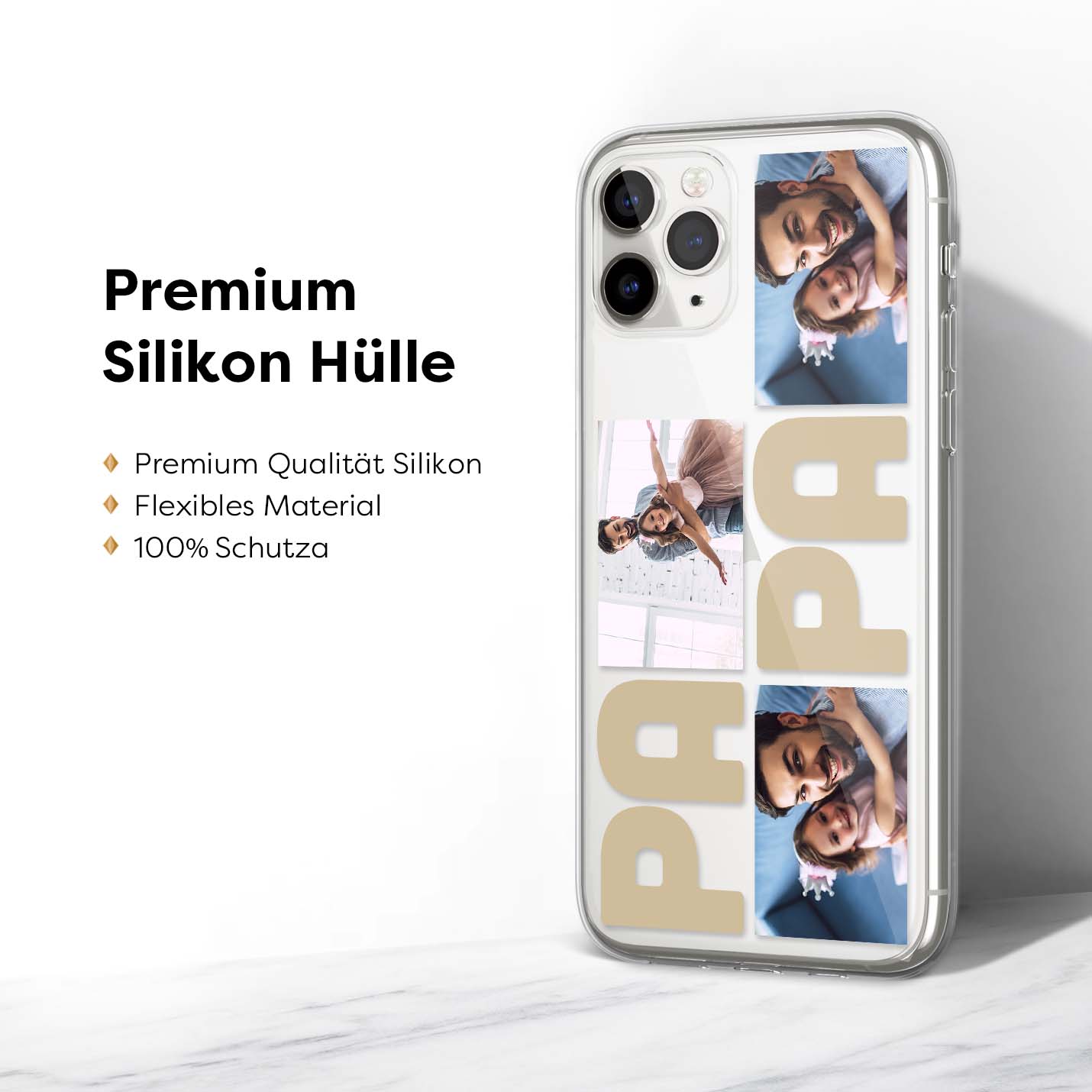 Handyhülle Papa - PAPA Collage - 1instaphone