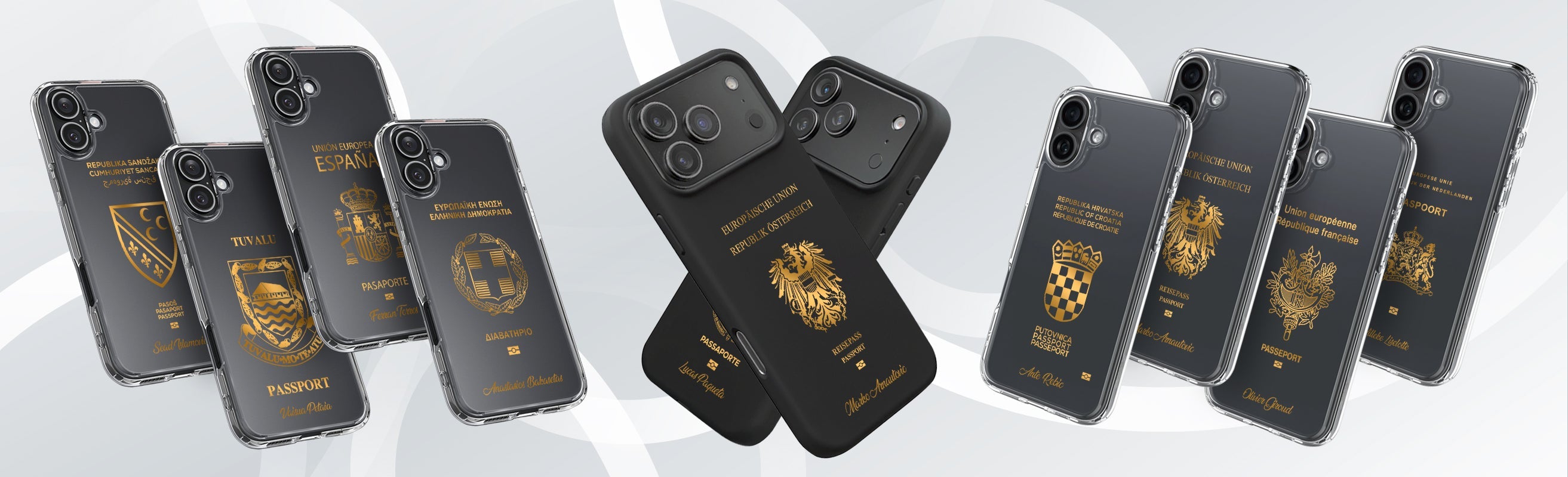 Reisepass-Design Handyhüllen 