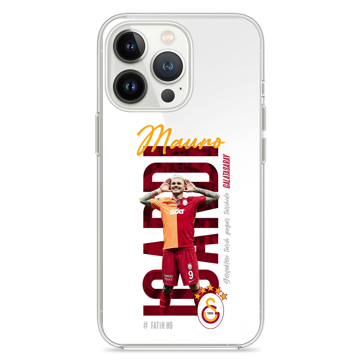 Personalisierte Galatasaray Handyhülle - Şampiyon 2025  Streifen Gold Rot Logo (Kopya) (Kopya) (Kopya) (Kopya) (Kopya) (Kopya) (Kopya) - 1instaphone