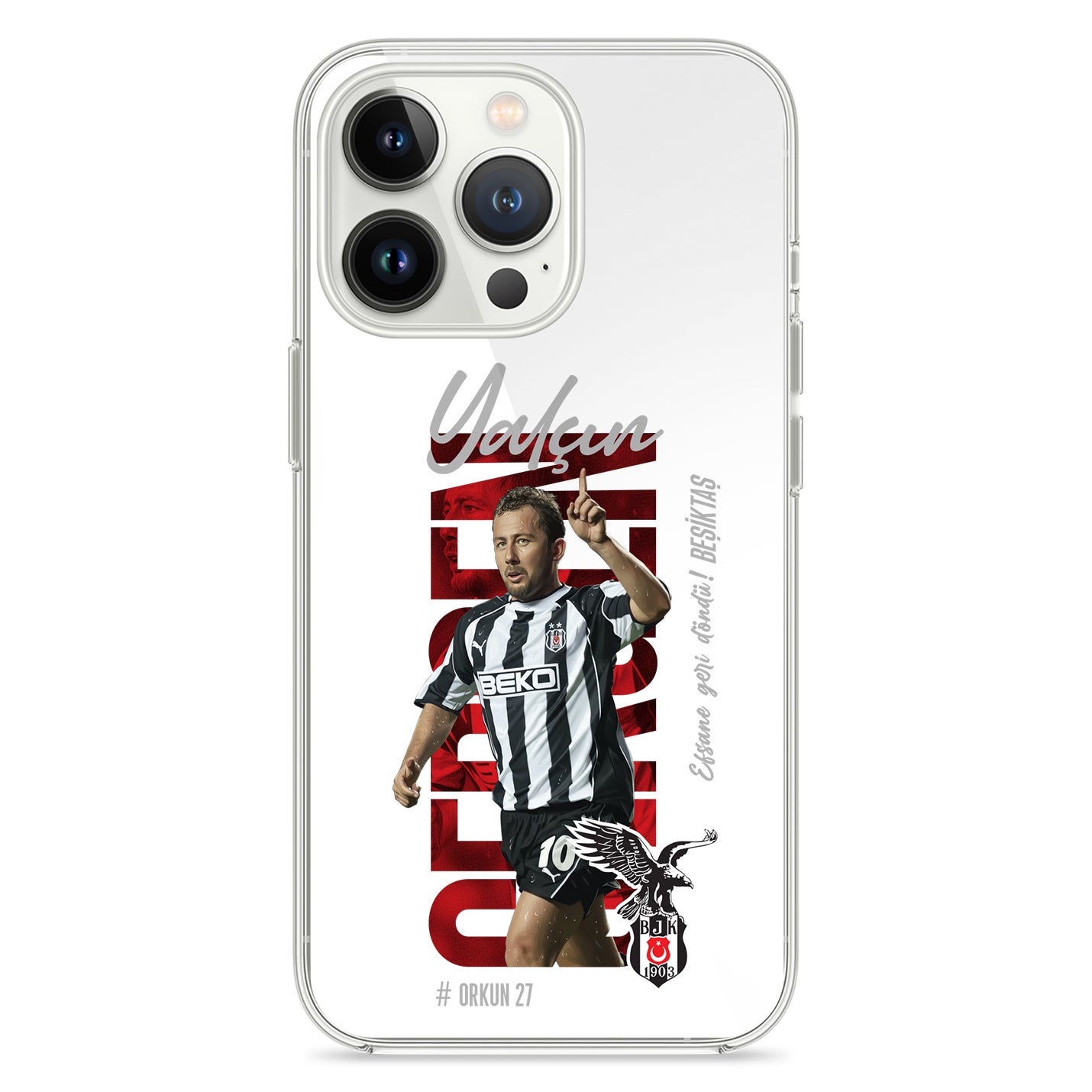 Besiktas Hülle mit Wunschname Sergen - 1instaphone