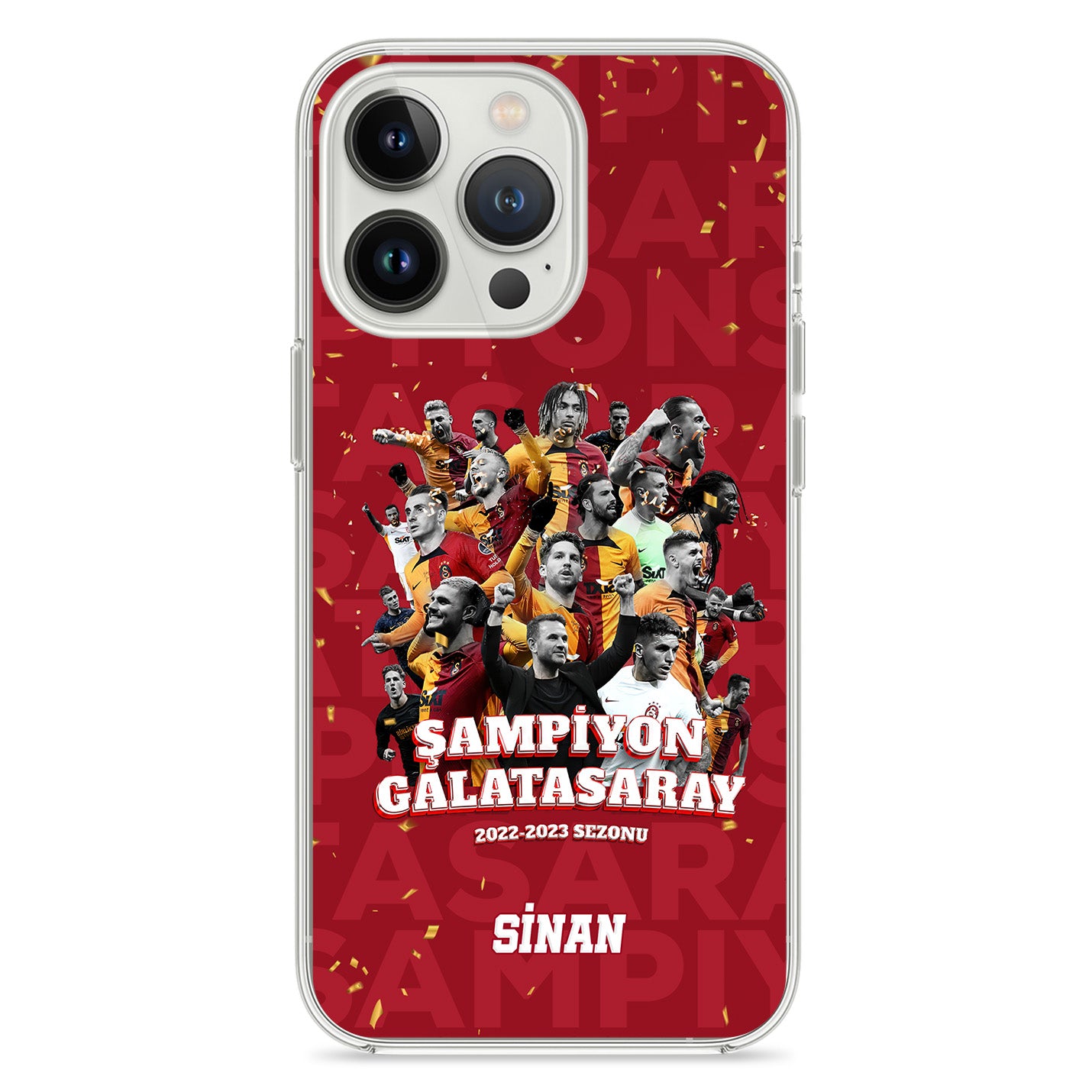 Galatasaray Hülle mit Wunschname - Şampiyon - 1instaphone