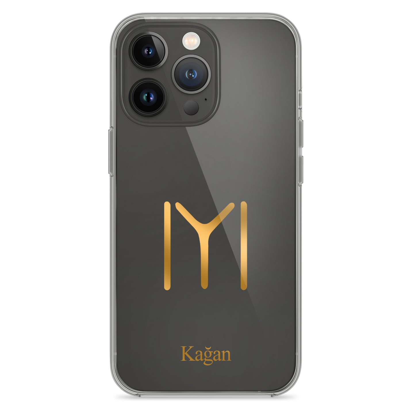 Kayı Stamm Handyhülle mit Symbol in Gold