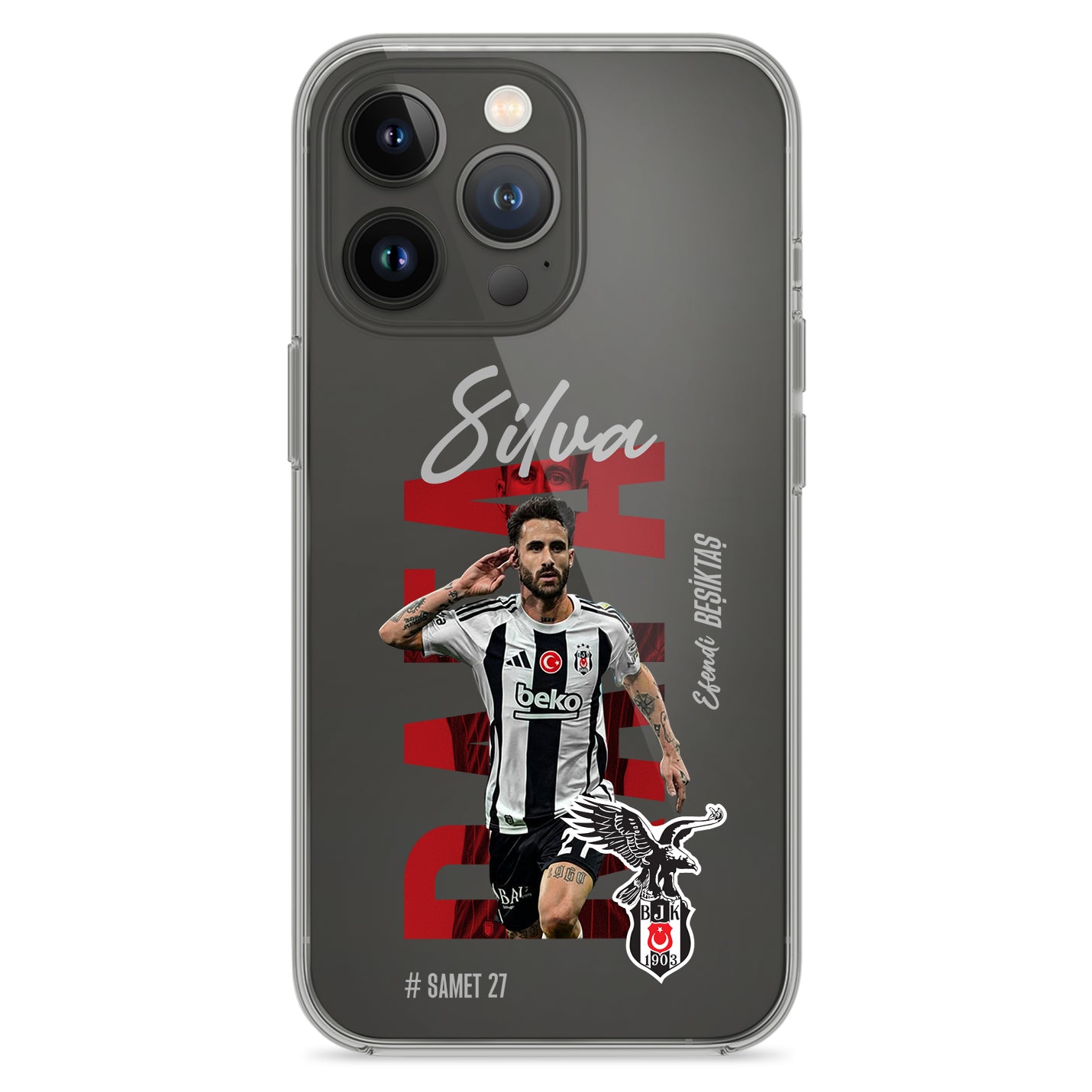 Besiktas Hülle mit Wunschname Sergen (Kopya) - 1instaphone