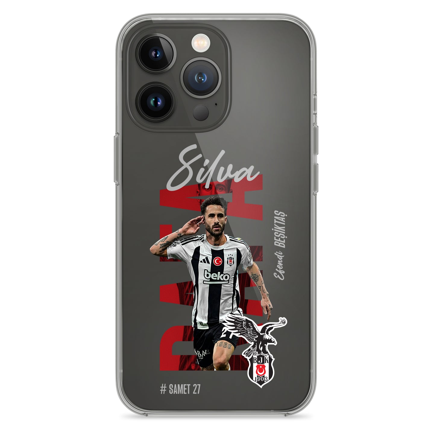 Besiktas Hülle mit Wunschname Sergen (Kopya) - 1instaphone