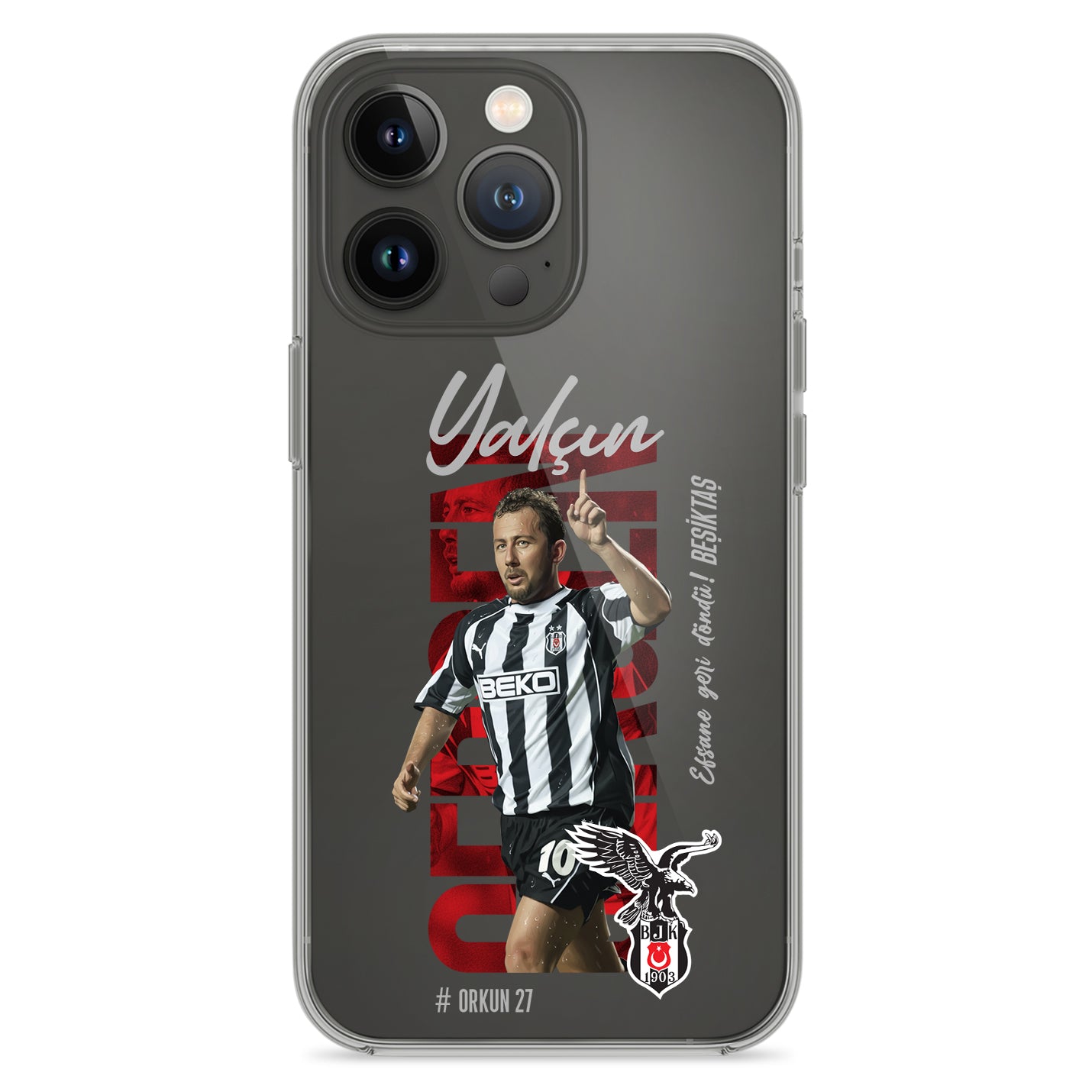 Besiktas Hülle mit Wunschname Sergen - 1instaphone