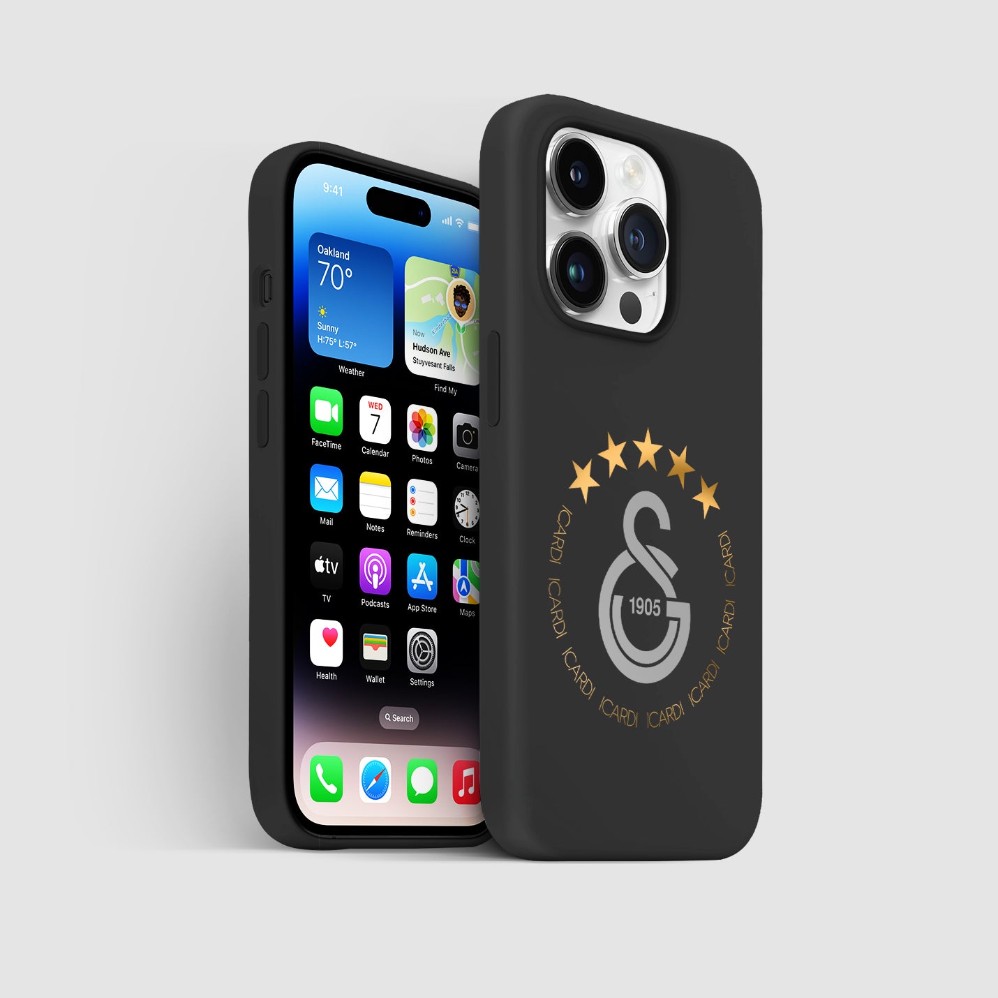 Personalisierte Galatasaray Handyhülle - Şampiyon 2025  Streifen Gold Rot Logo (Kopya) (Kopya) (Kopya) - 1instaphone